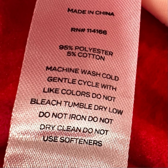 Colosseum University of Maryland Terrapins Red Marl Hoodie Women’s Medium - Picture 7 of 8